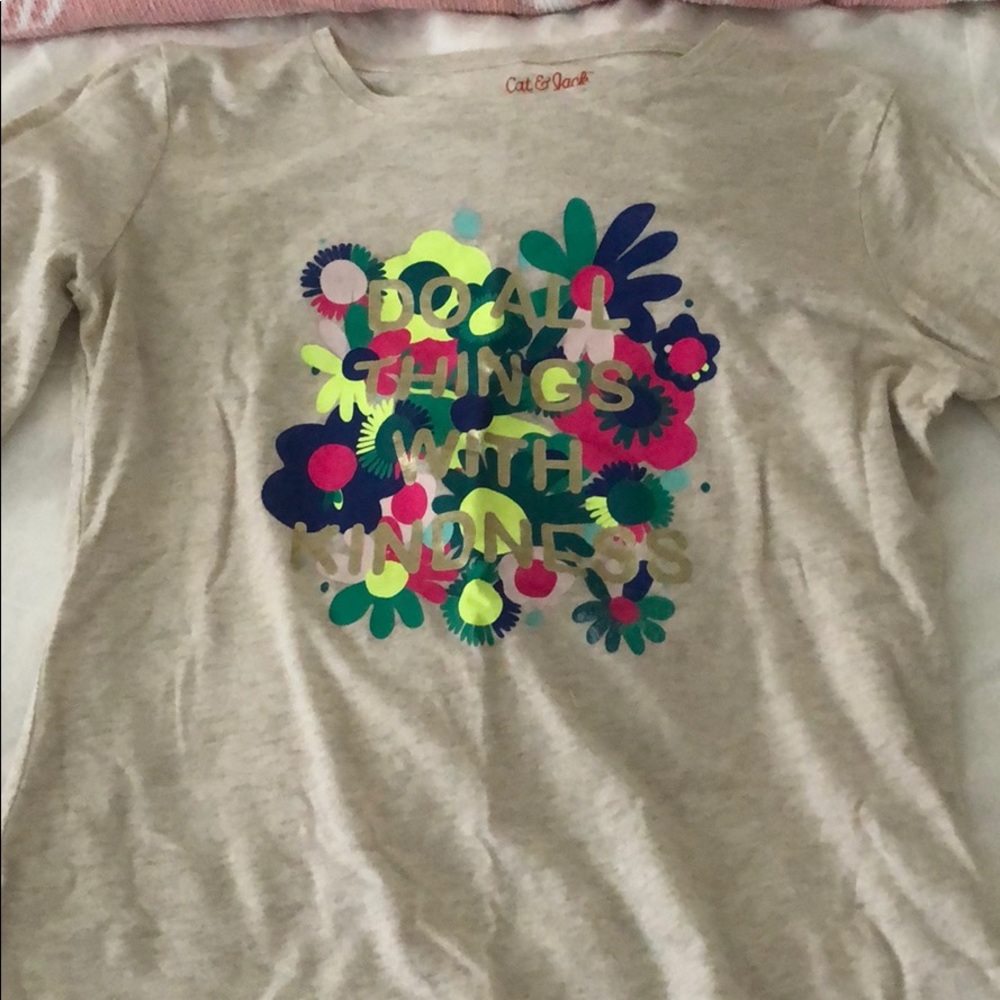 Cat and jack floral shirt